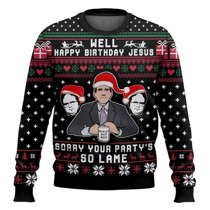 Cozy Holiday Oversized Sweatshirt for Men Women