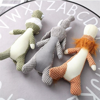 Tough Fuzzy Squeaker Dog Toy for Big Dogs