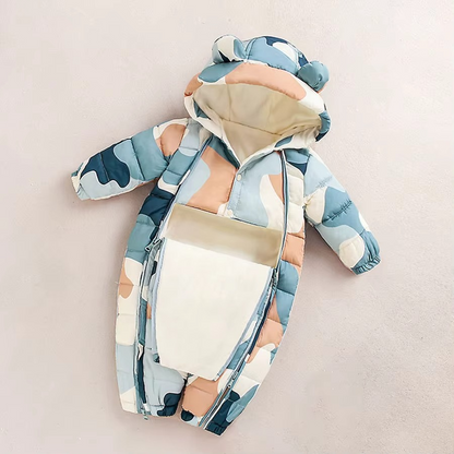 Soft Plush Hooded Jumpsuit for Baby and Toddler