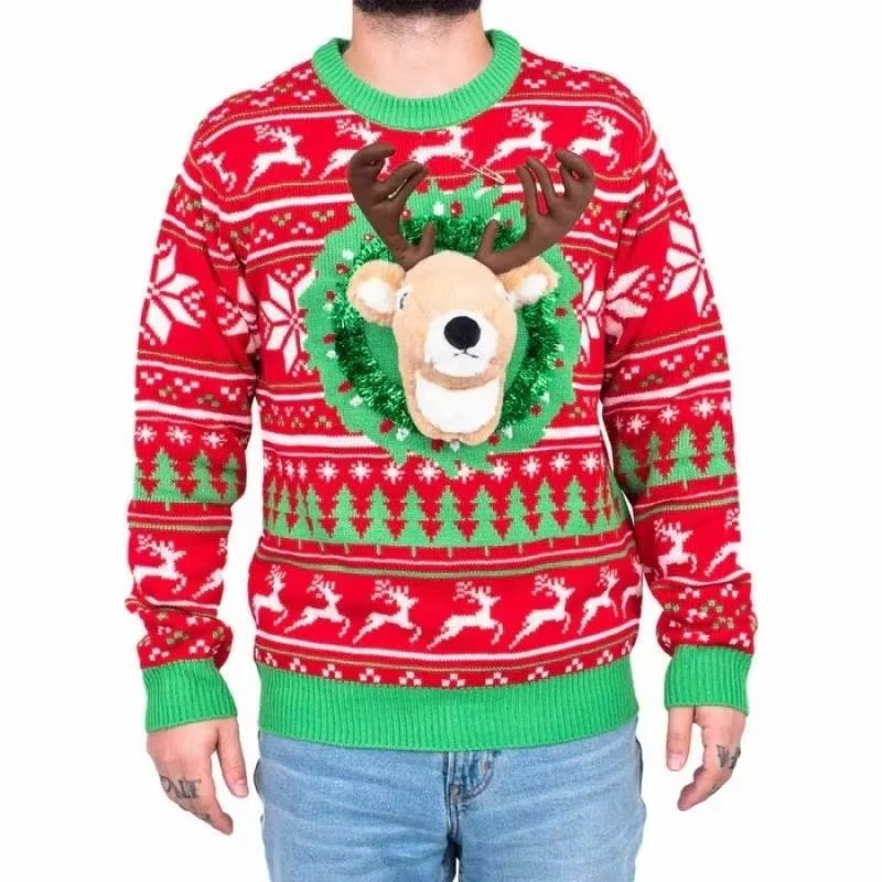 Funny Christmas Ugly Sweater for Men Women
