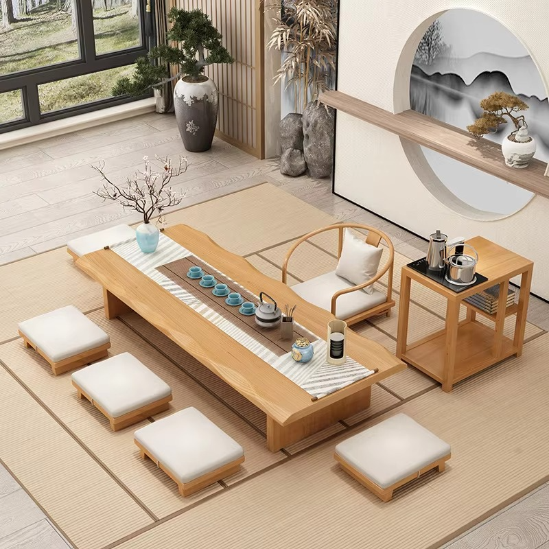 Natural Wooden Japanese Coffee Table