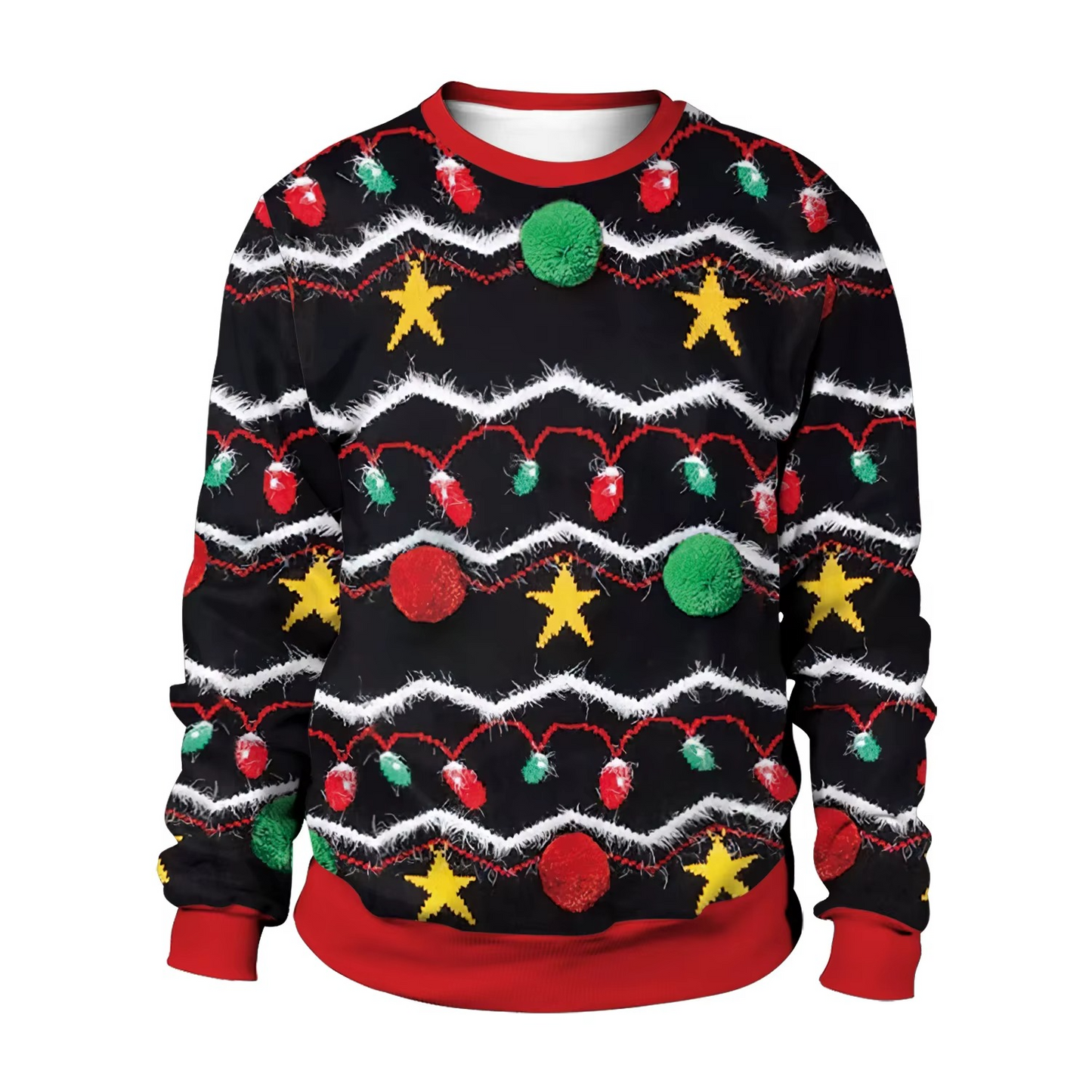 Comfy Oversized Funny Xmas Sweater Relaxed Fit Knit
