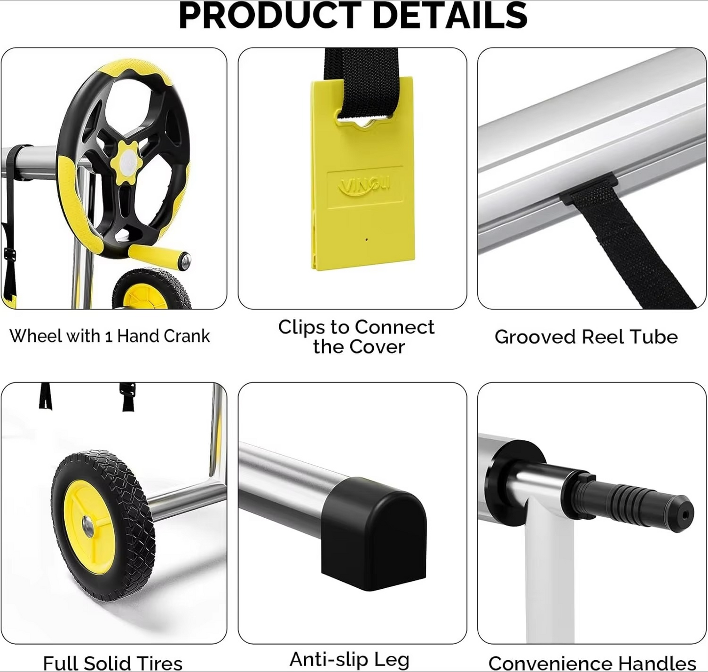 Easy Roll Up Pool Solar Blanket Reel System