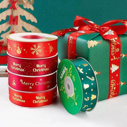 Festive Holiday Ribbon for Crafts and Gift Wrap