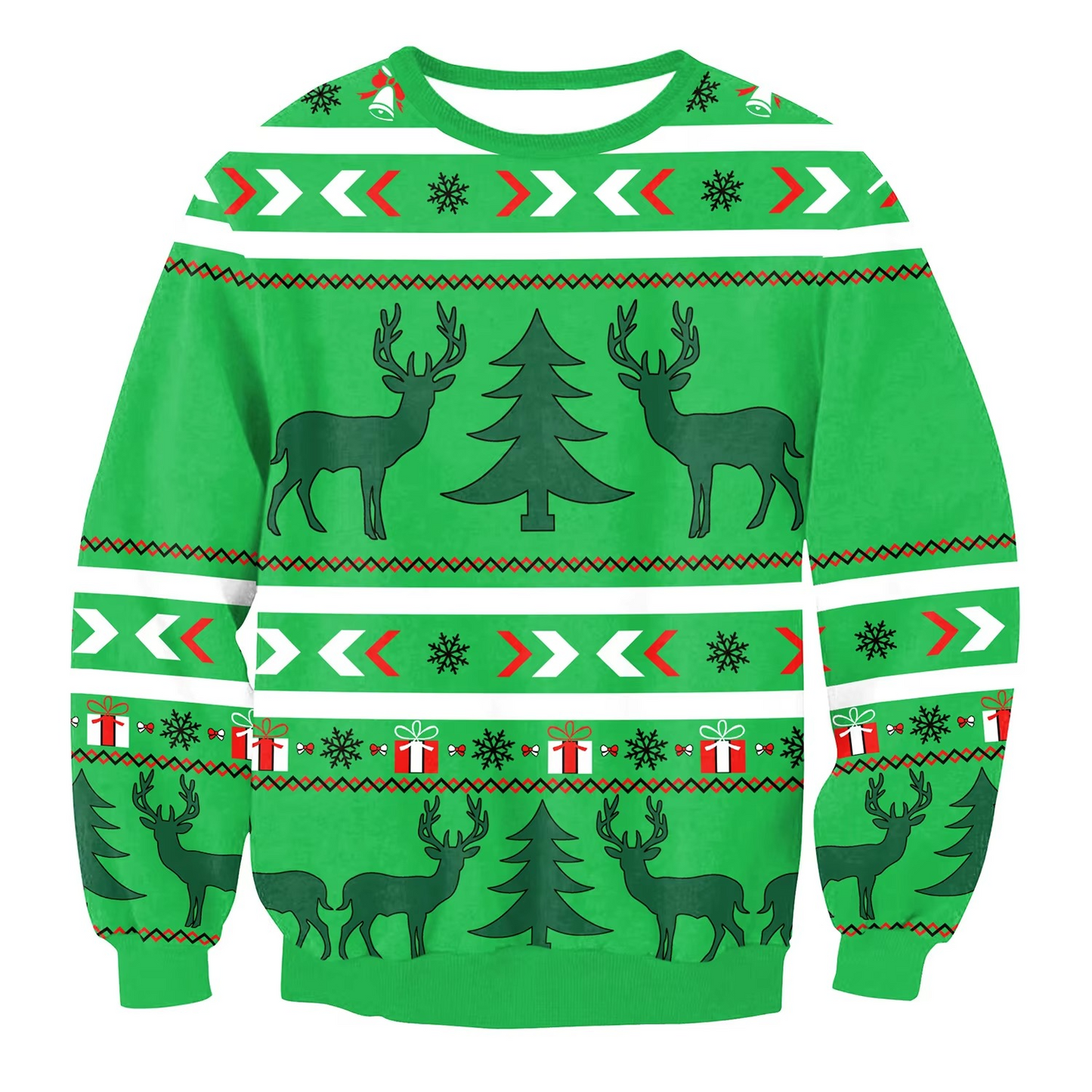 Comfy Oversized Funny Xmas Sweater Relaxed Fit Knit