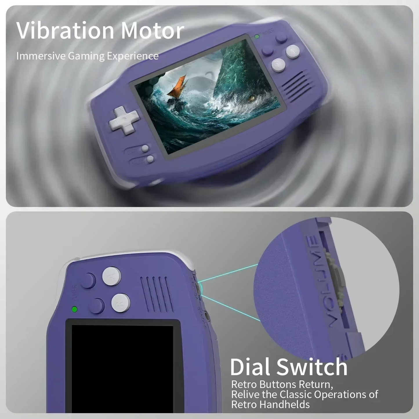 Portable Retro Gaming Console with 3.4 Inch Screen