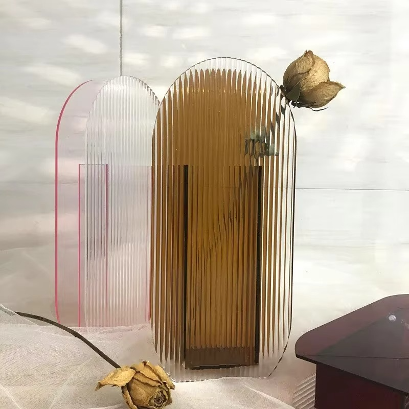 Stylish Glass Floral Vase for Living Room Decor