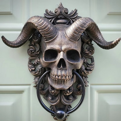 Dark Skull Metal Door Knocker
