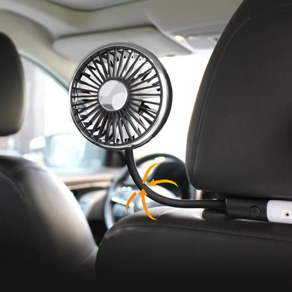 Cooling Car Vent Fan with LED Lights Adjustable