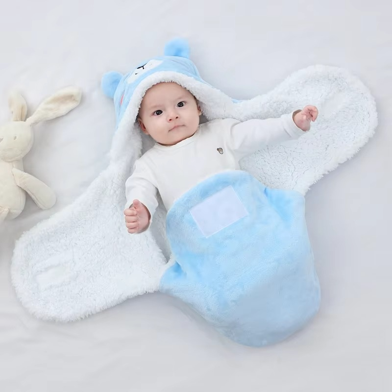 Warm Fleece Baby Sleep Sack for Winter, Snug Infant Blanket