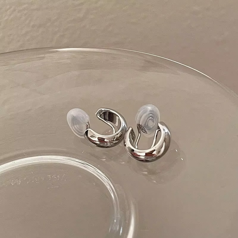 Classic Circle Huggie Earrings for Ladies