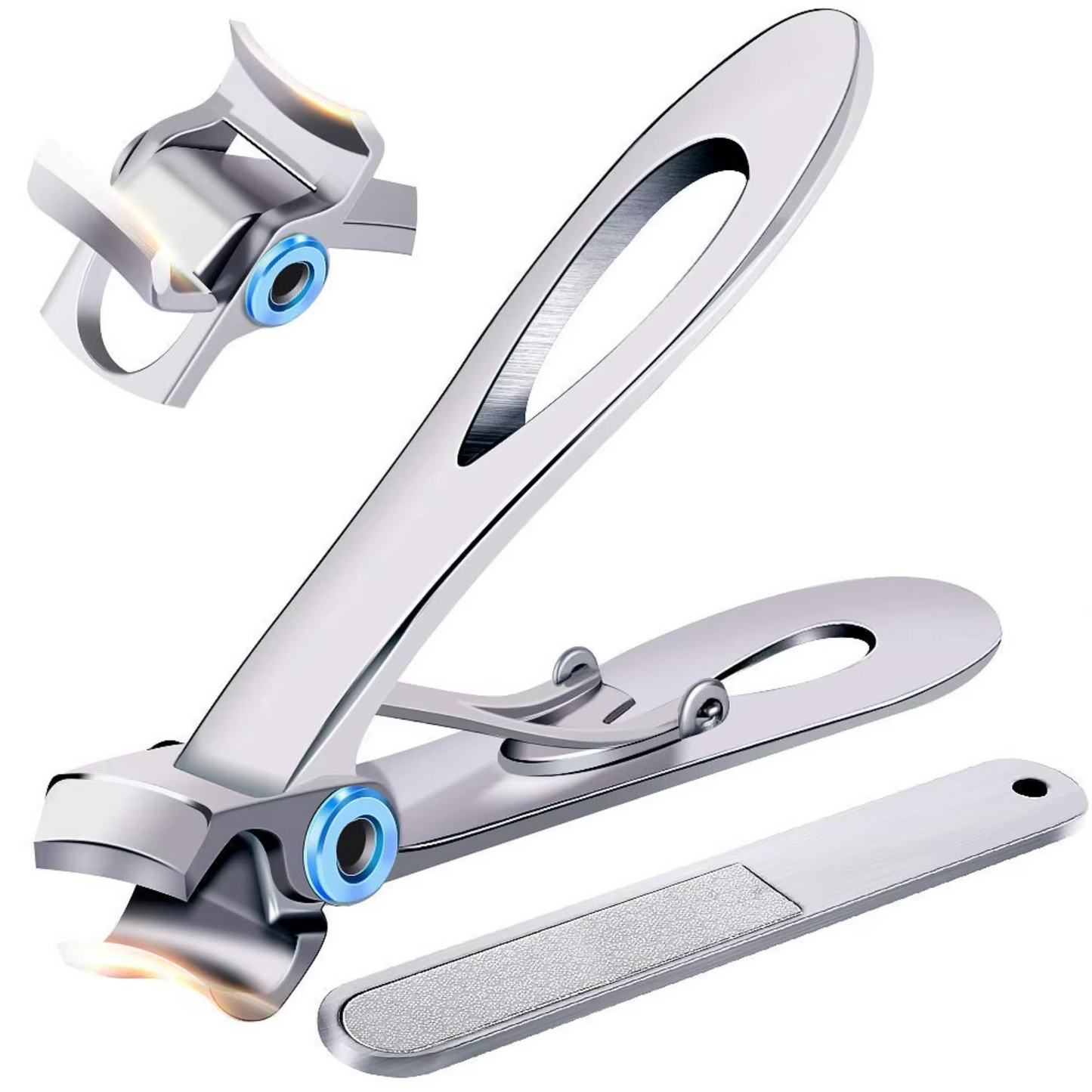 Strong Wide Tip Toenail Clippers for Thick Nails