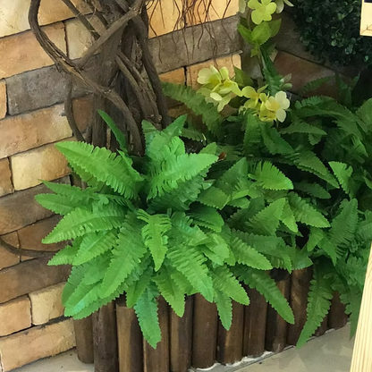 Realistic Artificial Boston Fern for Home and Garden Decor