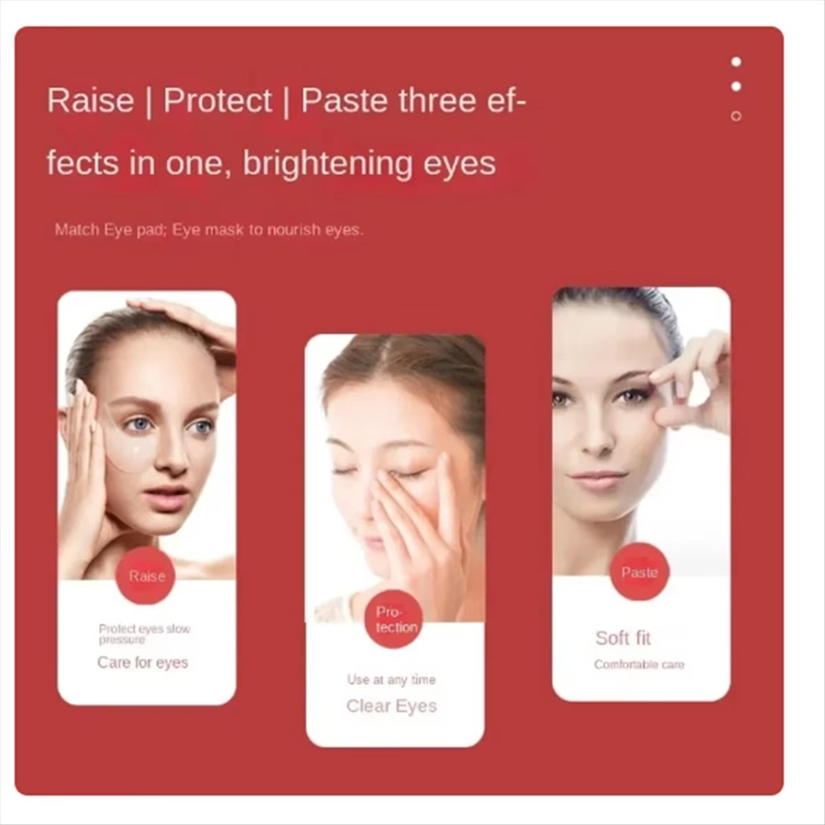Compact Eye Massager with Soothing Heat for Puffy Eyes Relief
