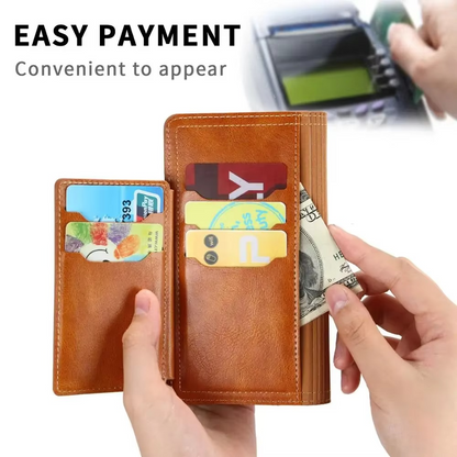 Luxury Phone Flip Wallet Case with Stand