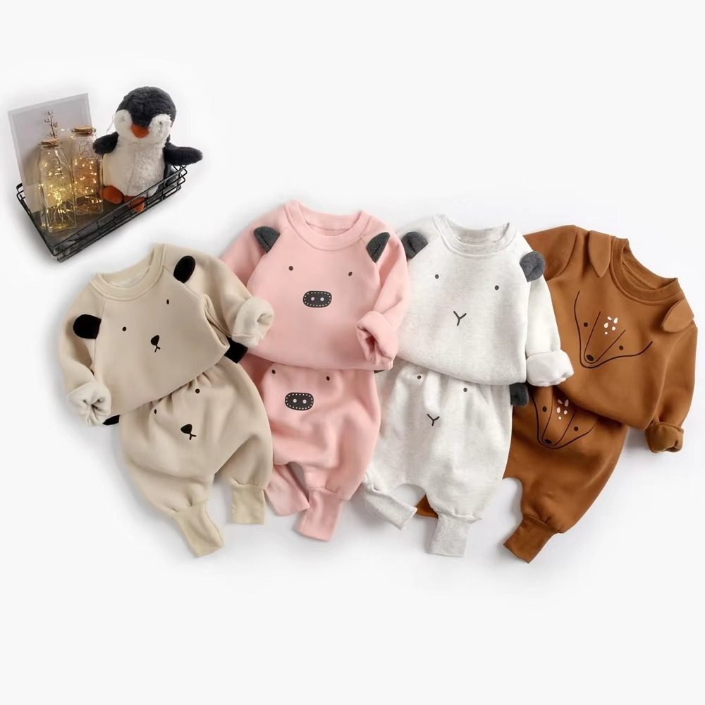 Soft Baby Clothes Set Long Sleeve Top and Pants - Hehif