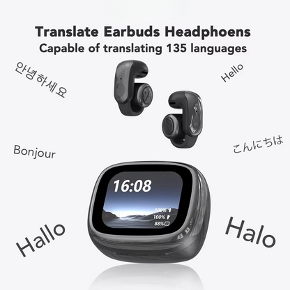 Wireless Translation Earbuds with Microphone
