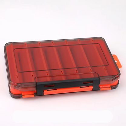 Compact Dual Layer Fishing Tackle Box with Clear View