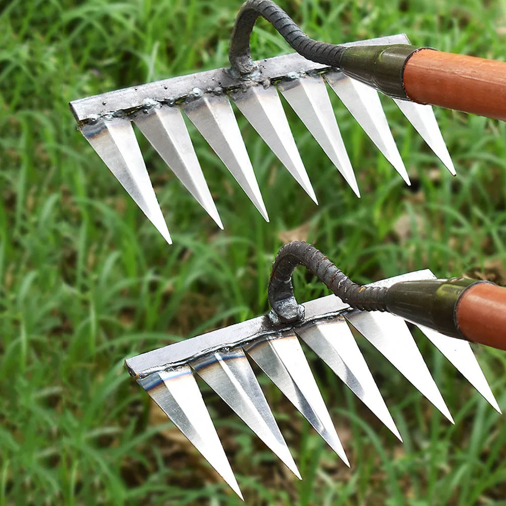 Heavy Duty Steel Garden Rake Tool
