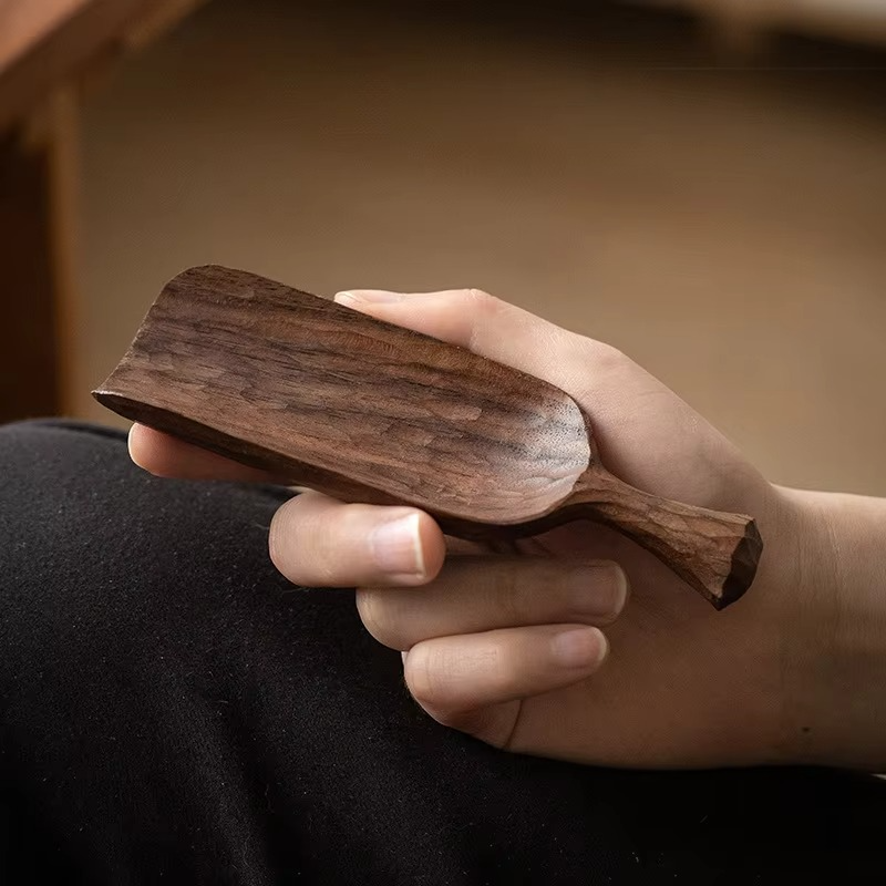 Natural Wooden Handcrafted Tea Scoop Spoon