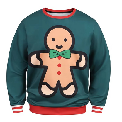 Fun Winter Christmas Long Sleeve Men's Sweatshirt