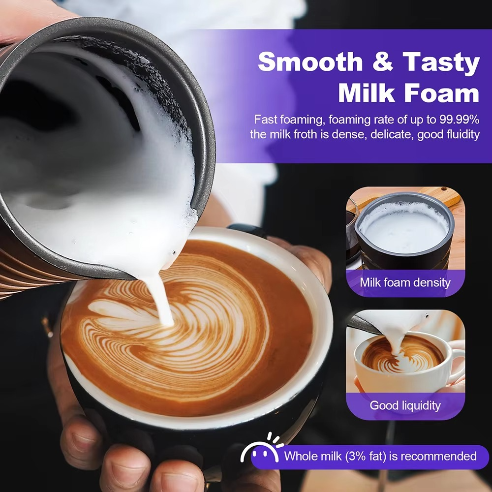 Multi-Function Electric Milk Frother for Coffee and Tea