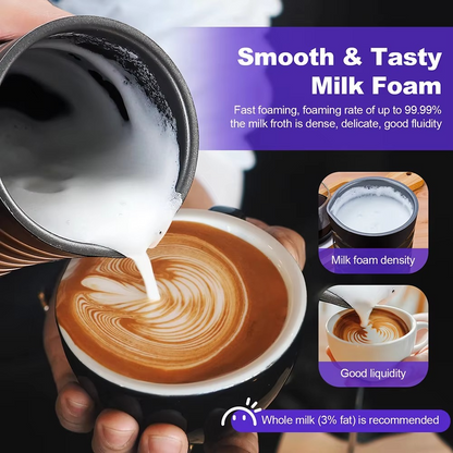 Multi-Function Electric Milk Frother for Coffee and Tea