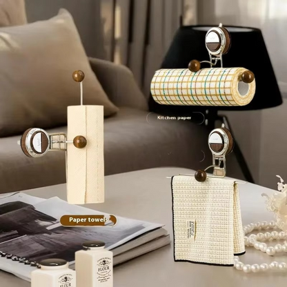 Adhesive Mount Metal Paper Towel and Tissue Dispenser