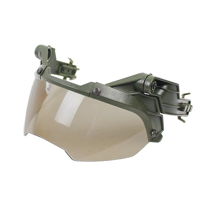 Durable Military Helmet with Clear Vision Goggles