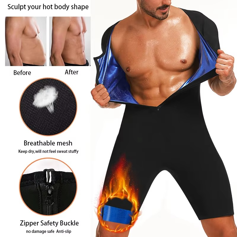 Men's Thermal Sauna Training Sweat Suit for Weight Loss