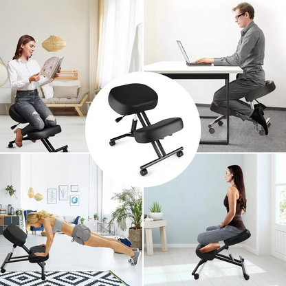Comfortable Kneeling Office Chair - Adjustable Ergonomic Seat