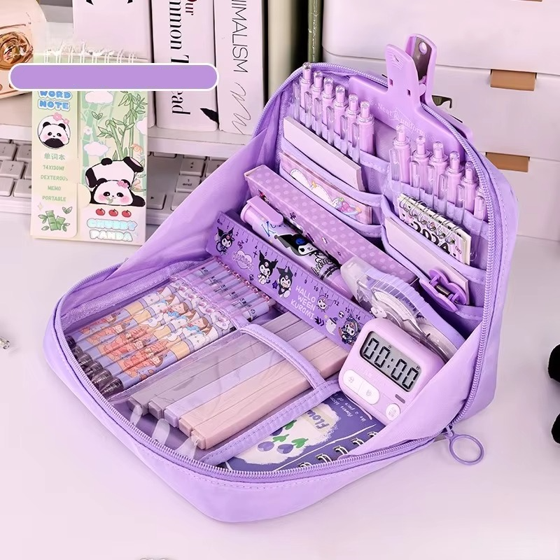 Big Student Pencil Bag with Multiple Pockets