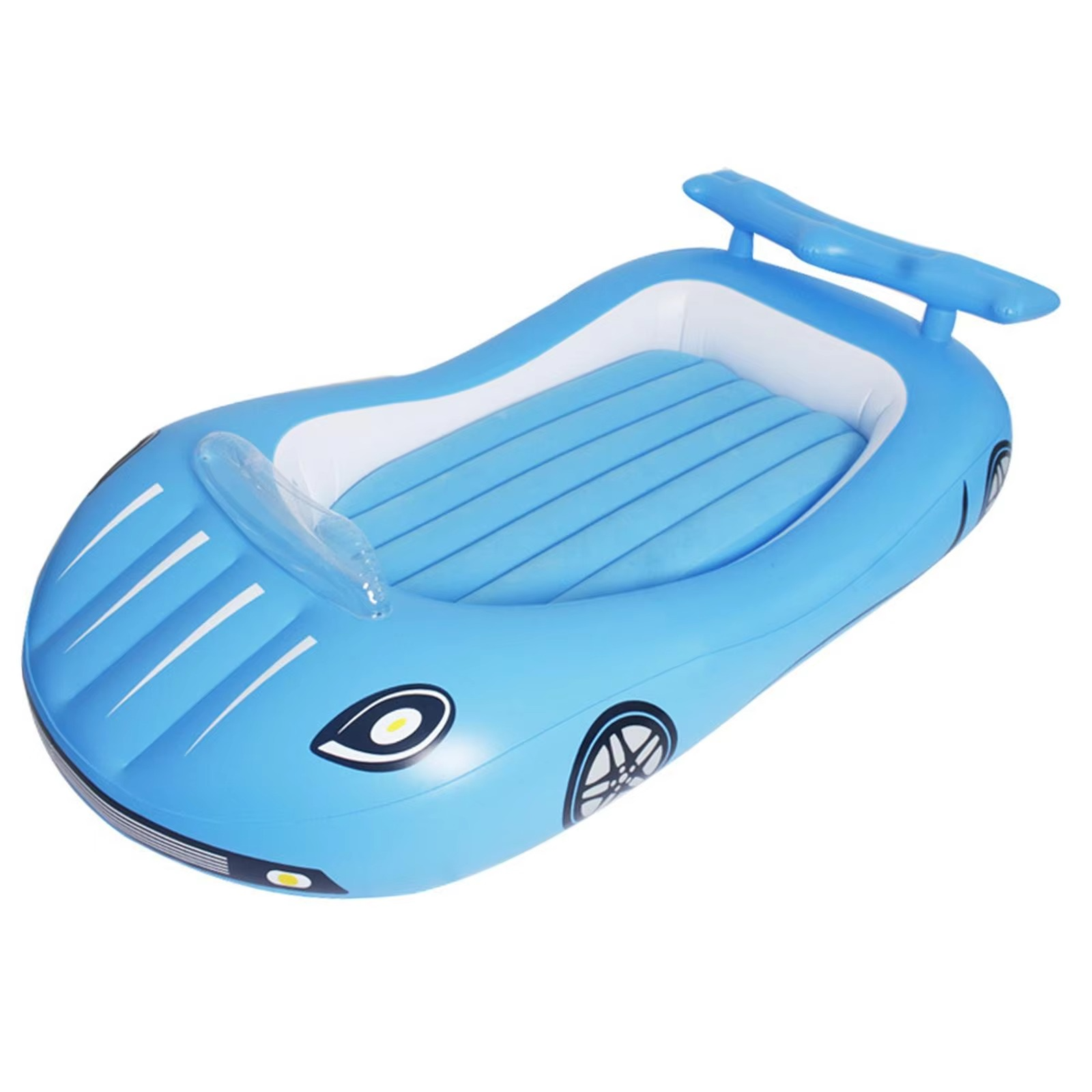 Portable Kids Air Bed with Plush Top Surface - Hehif