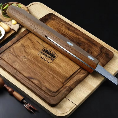 Sharp Stainless Steel Steak Knives with Wood Handles