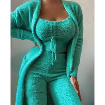 Soft Ladies 3-Piece Pajama Sleep Set