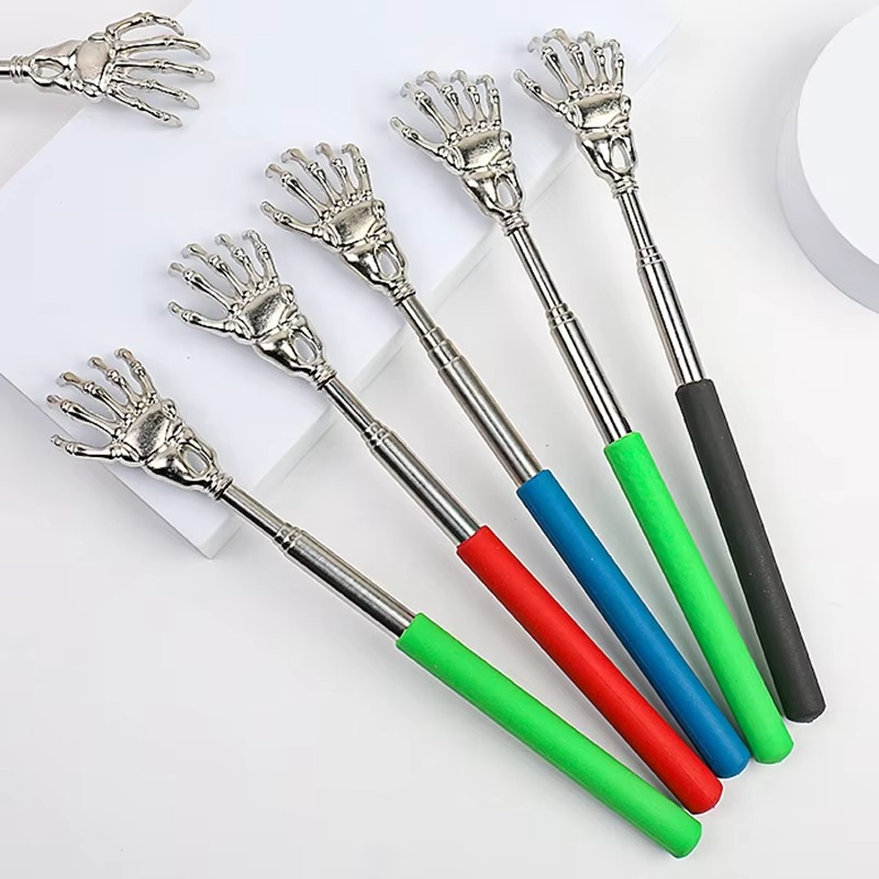 Extendable Metal Back Scratcher and Pet Massager Tool
