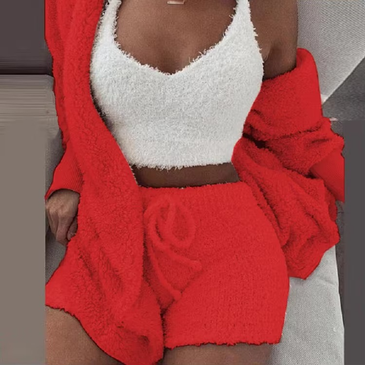 Soft Women's Warm Sleepwear Pajama Set