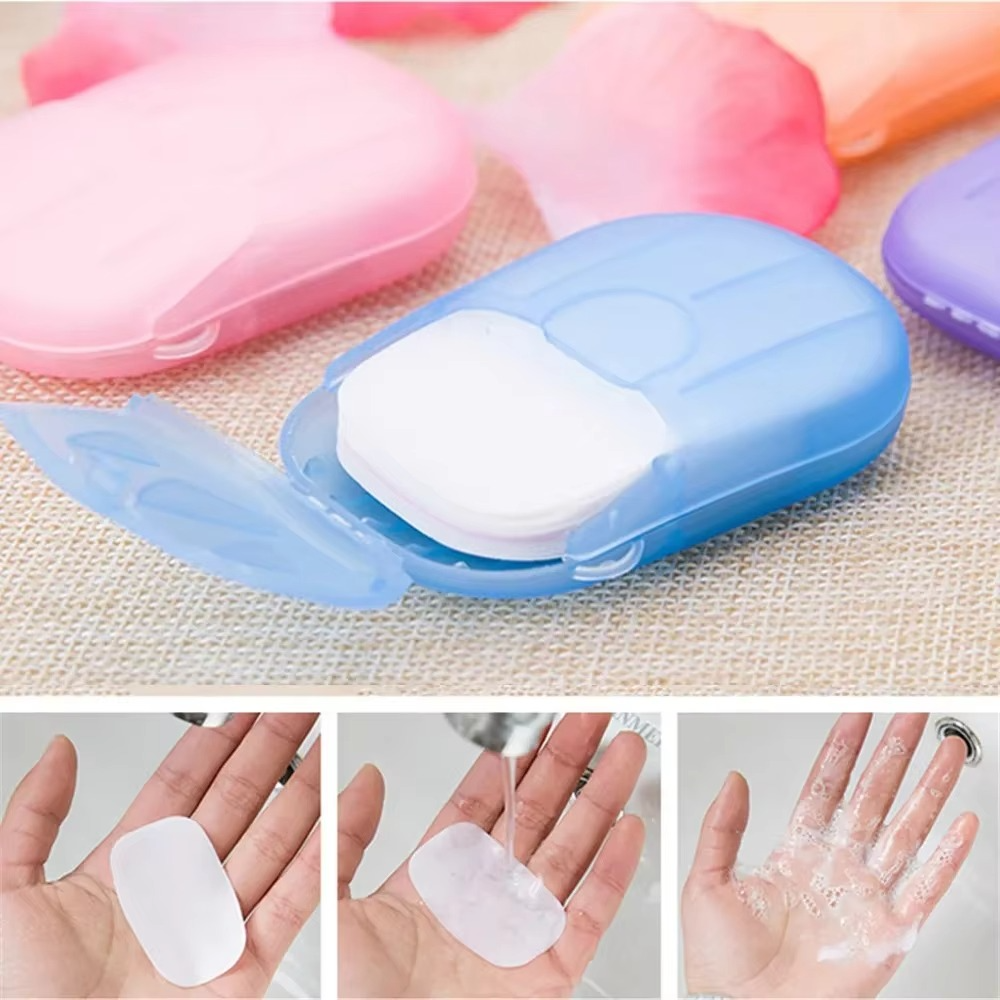 Compact Travel Soap Sheets for Camping and Outdoor Use