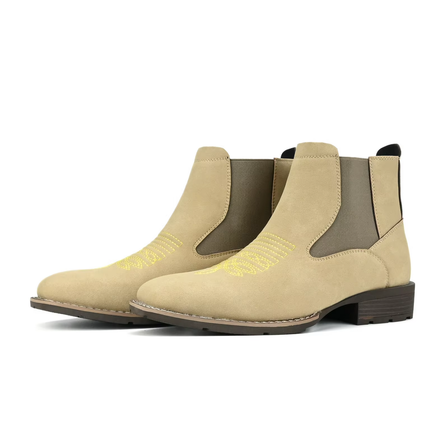 Vintage Style Leather Chelsea Boots for Men