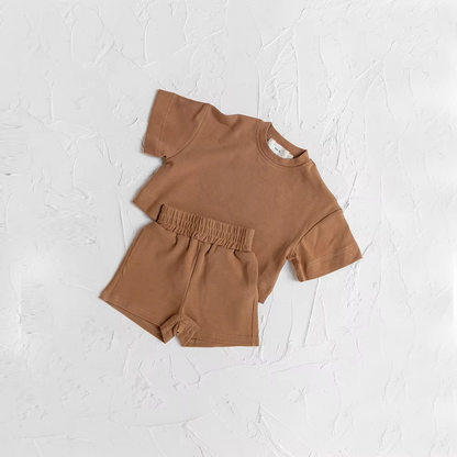 Cute Boys Summer Shorts Tee Outfit Set