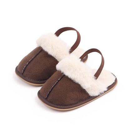 Comfy Fleece Baby Booties Warm Grippy Home Slippers
