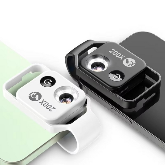 High Power 200X Phone Microscope Lens with Clip - Hehif