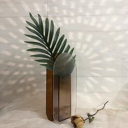 Stylish Glass Floral Vase for Living Room Decor