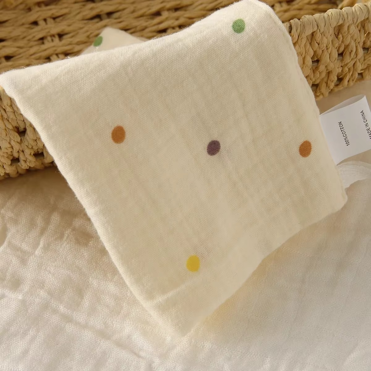 Gentle 6-Piece Organic Cotton Baby Towel Set