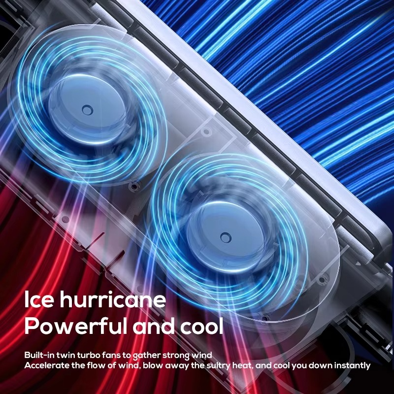 Portable Car Rear Seat Fan with 3 Speed Settings