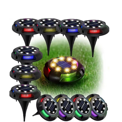 Colorful Outdoor Solar Powered LED Path Lights