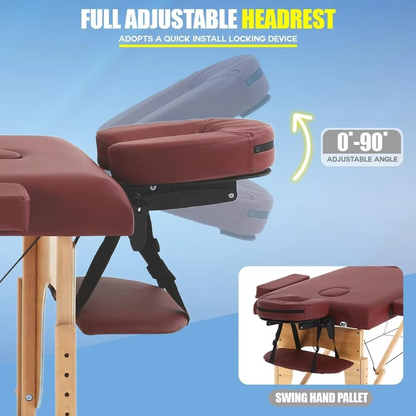 Compact Lightweight Massage Bed with Storage Bag