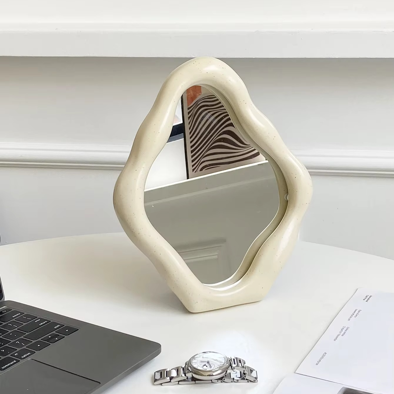 Unique Antique Style Tabletop Mirror