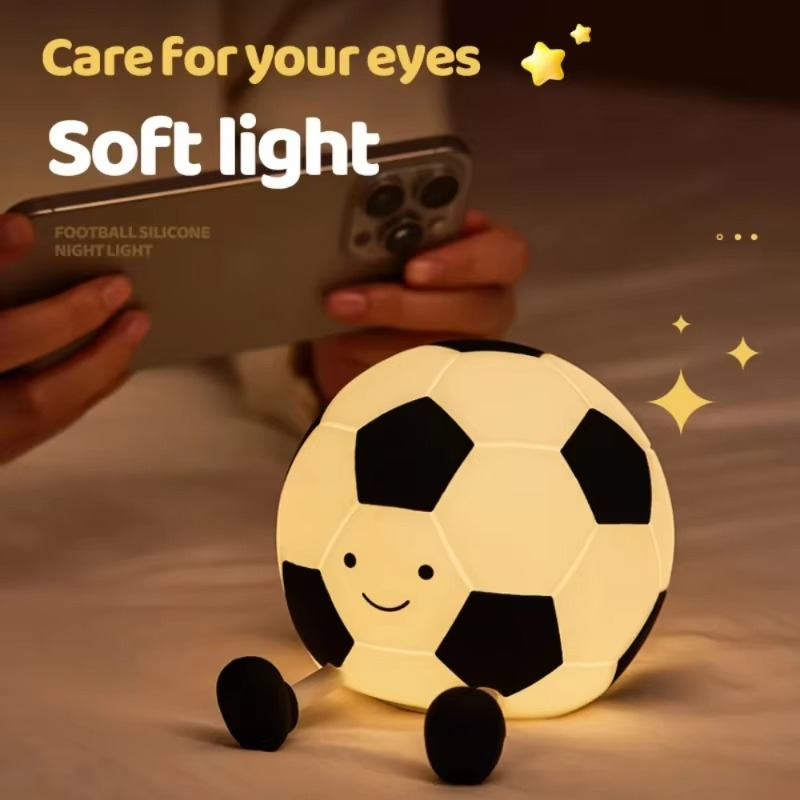 LED Soccer Night Lamp with Adjustable Brightness