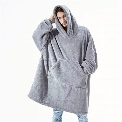 Cozy Large Throw Hooded Blanket for Him and Her